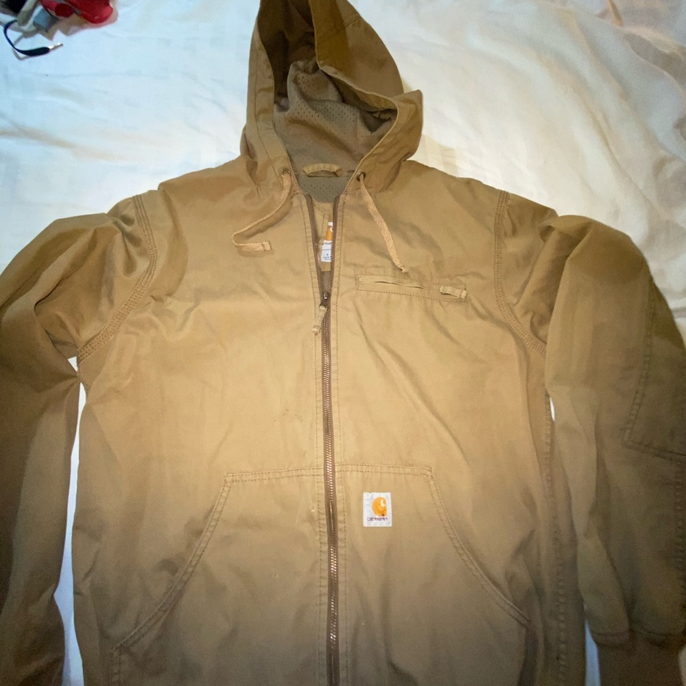 Carhartt vintage Brown Hooded Field Jacket small